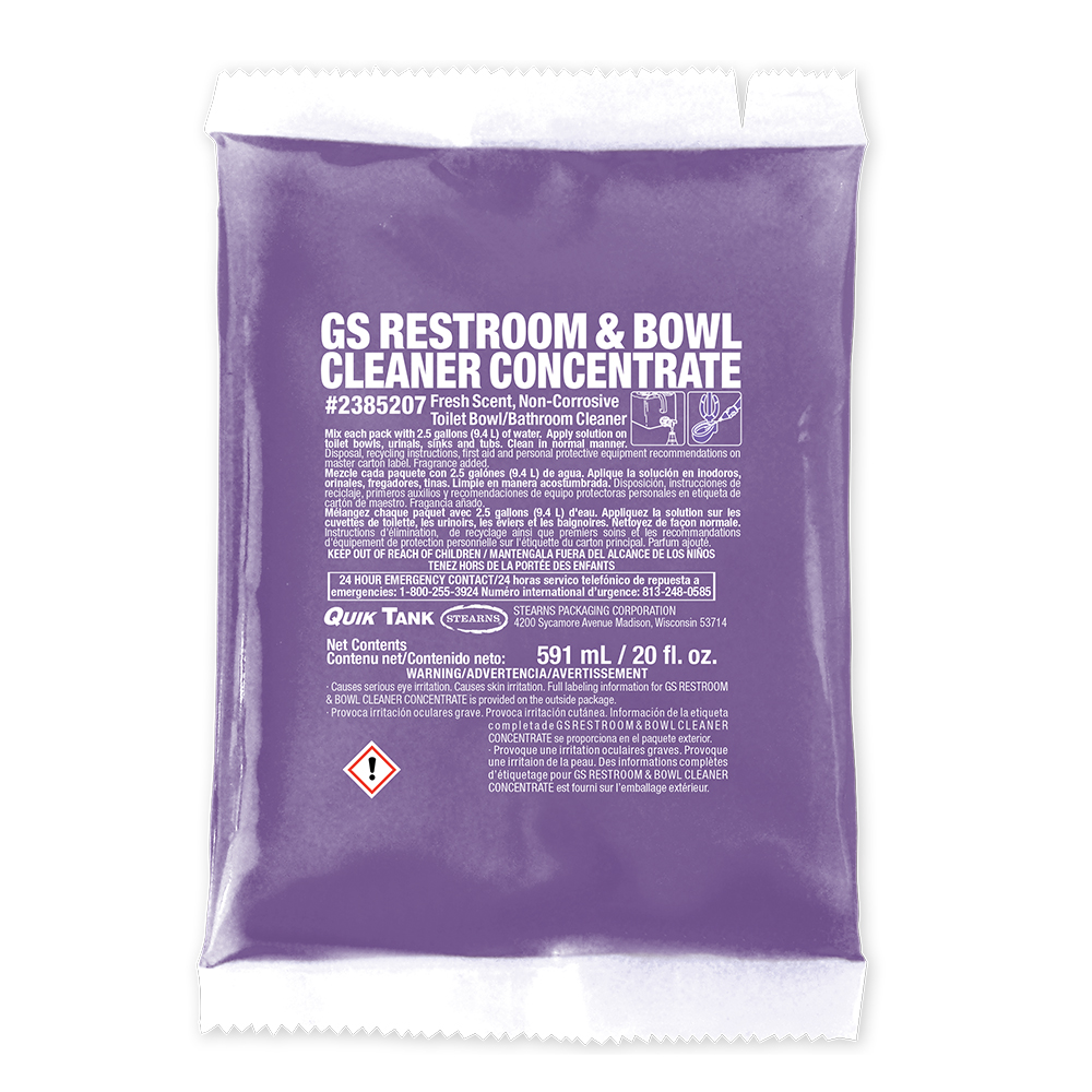 Quik Tank® GS Restroom & Bowl Cleaner Concentrate