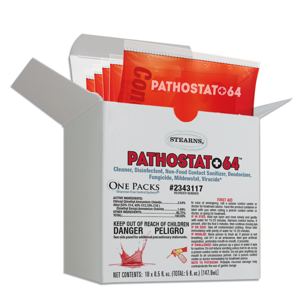 One Packs® Express Pathostat 64™ Disinfectant Cleaner