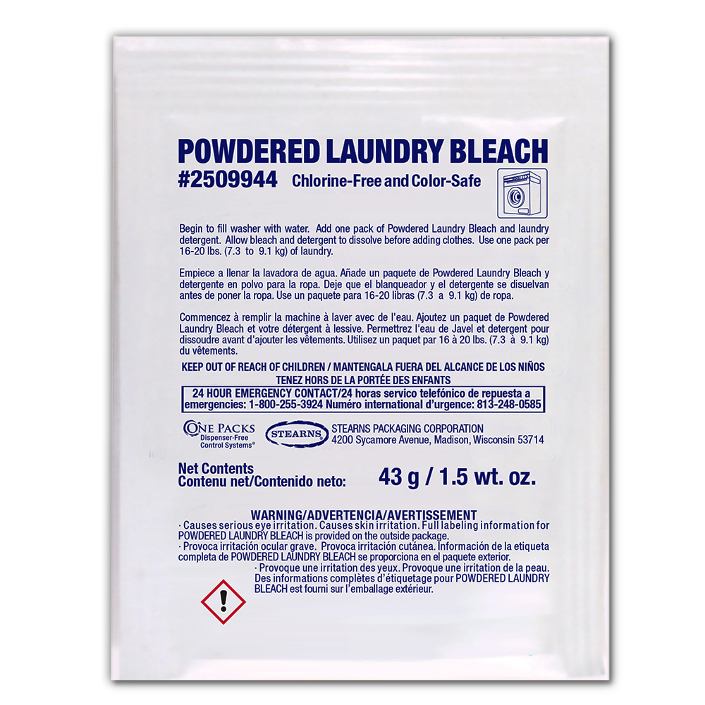 One Packs® Powdered Laundry Bleach