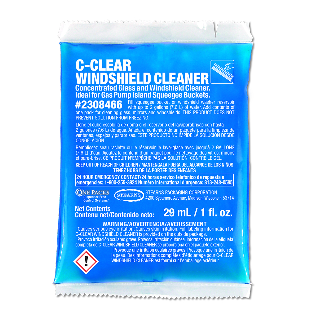 One Packs® C-Clear Windshield Cleaner