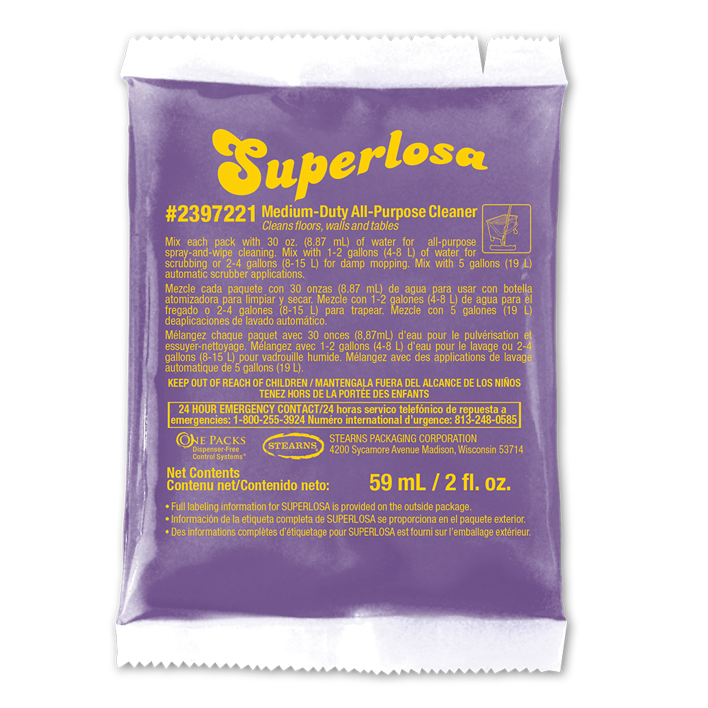 One Packs® Superlosa® Purple All-Purpose Cleaner