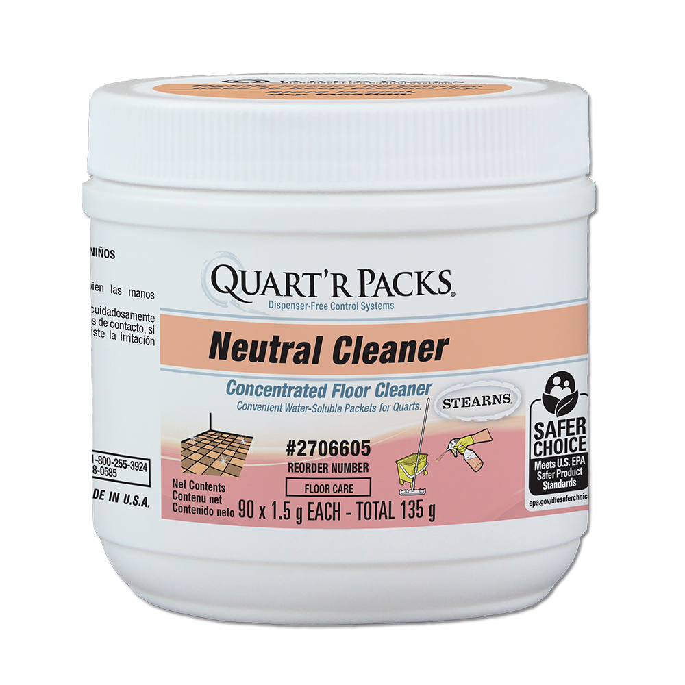 Quart’r Packs® Neutral Cleaner Concentrated Floor Cleaner