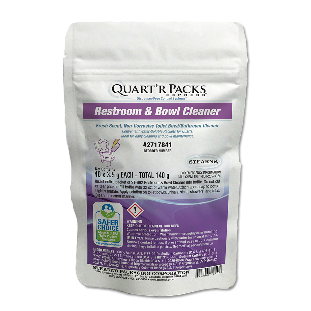 Quart’r Packs® Express Restroom & Bowl Cleaner