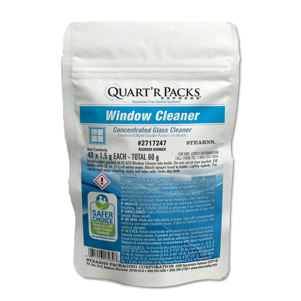 Quart’r Packs® Express Window Cleaner