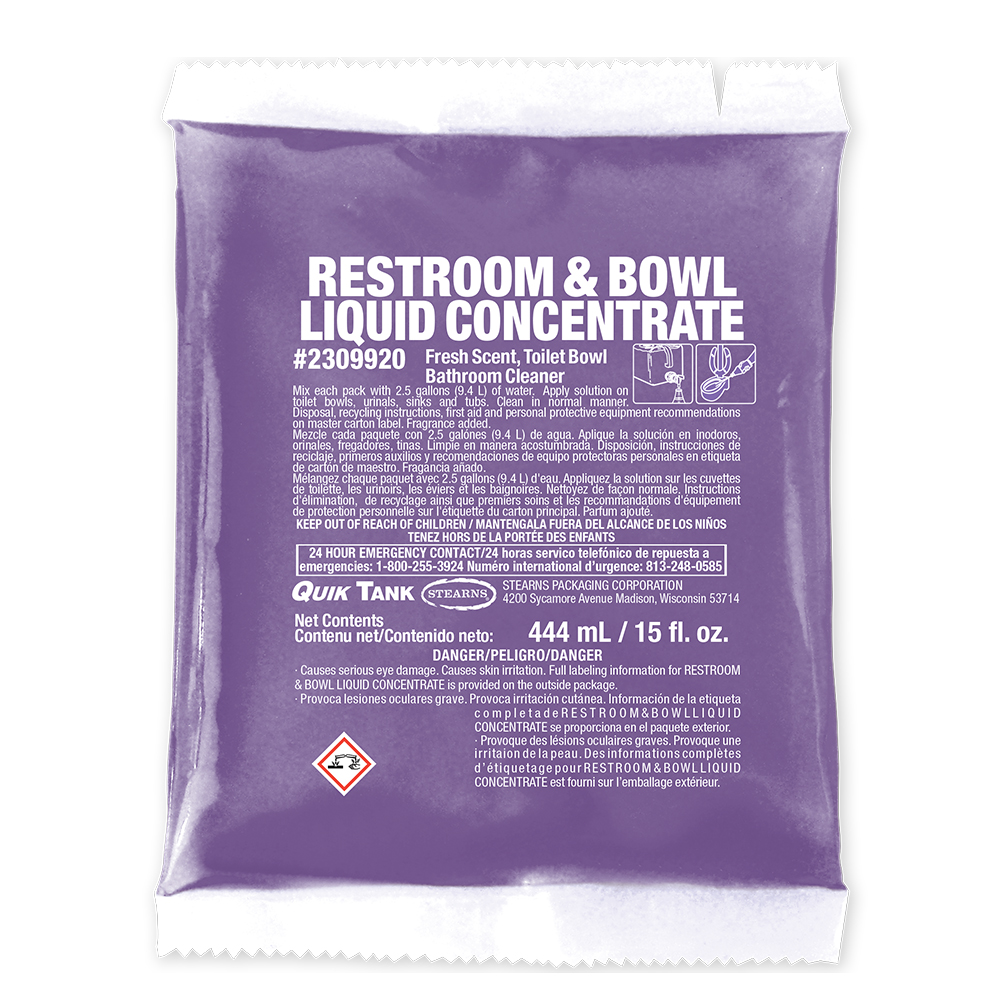 Quik Tank® Restroom & Bowl Liquid Concentrate