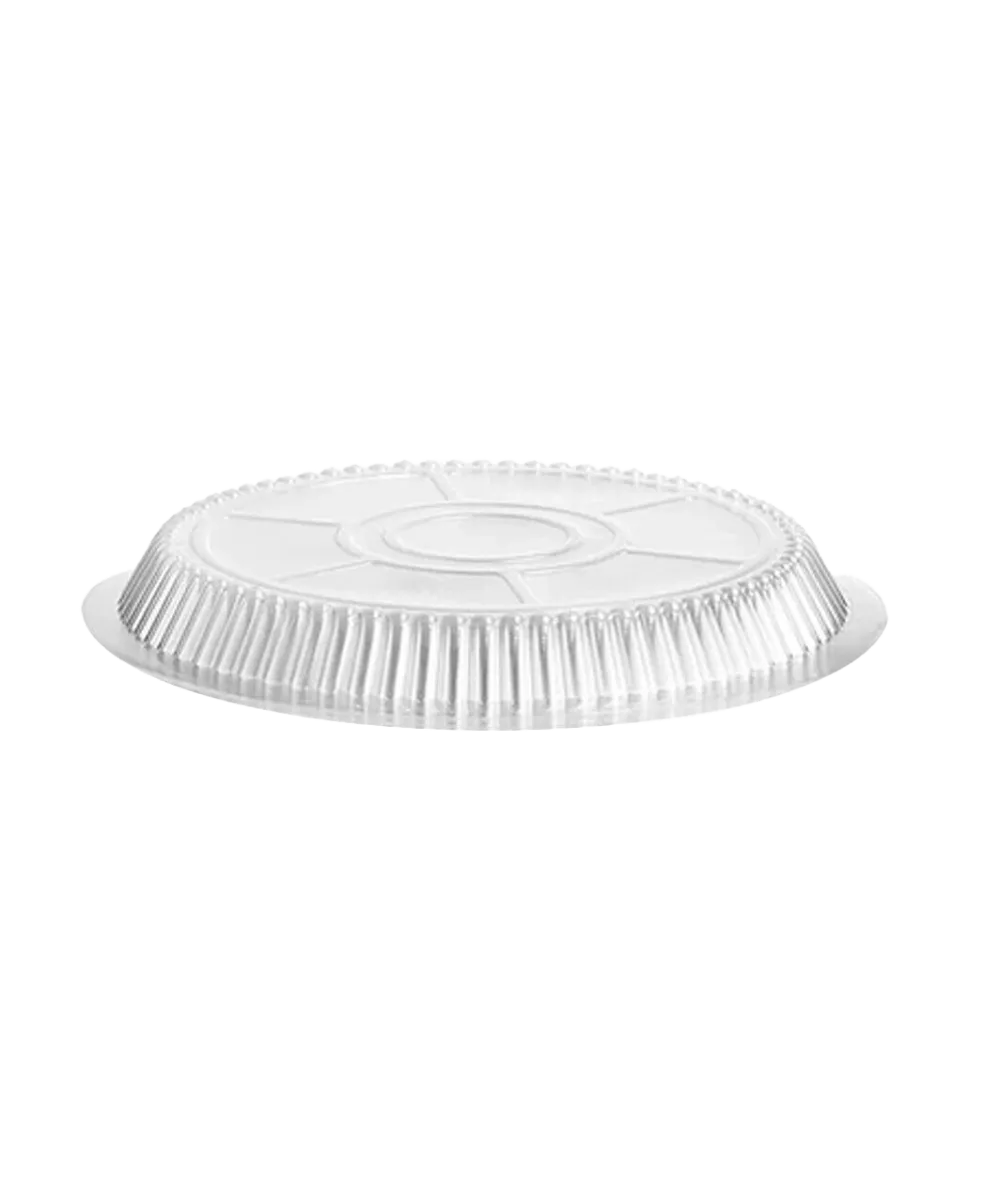 DOME LID 8" PLASTIC CLEAR ROUND ALUMINUM PAN 8lb RD800 TAKE-OUT - 500/CASE
