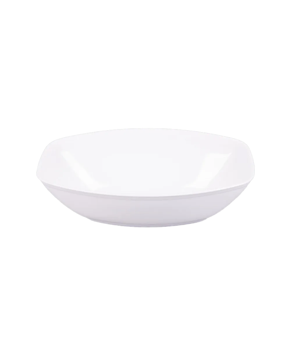 CATERING BOWL 64oz OVAL PLASTIC WHITE LUAU PLATTER PLEASERS - 50/CASE