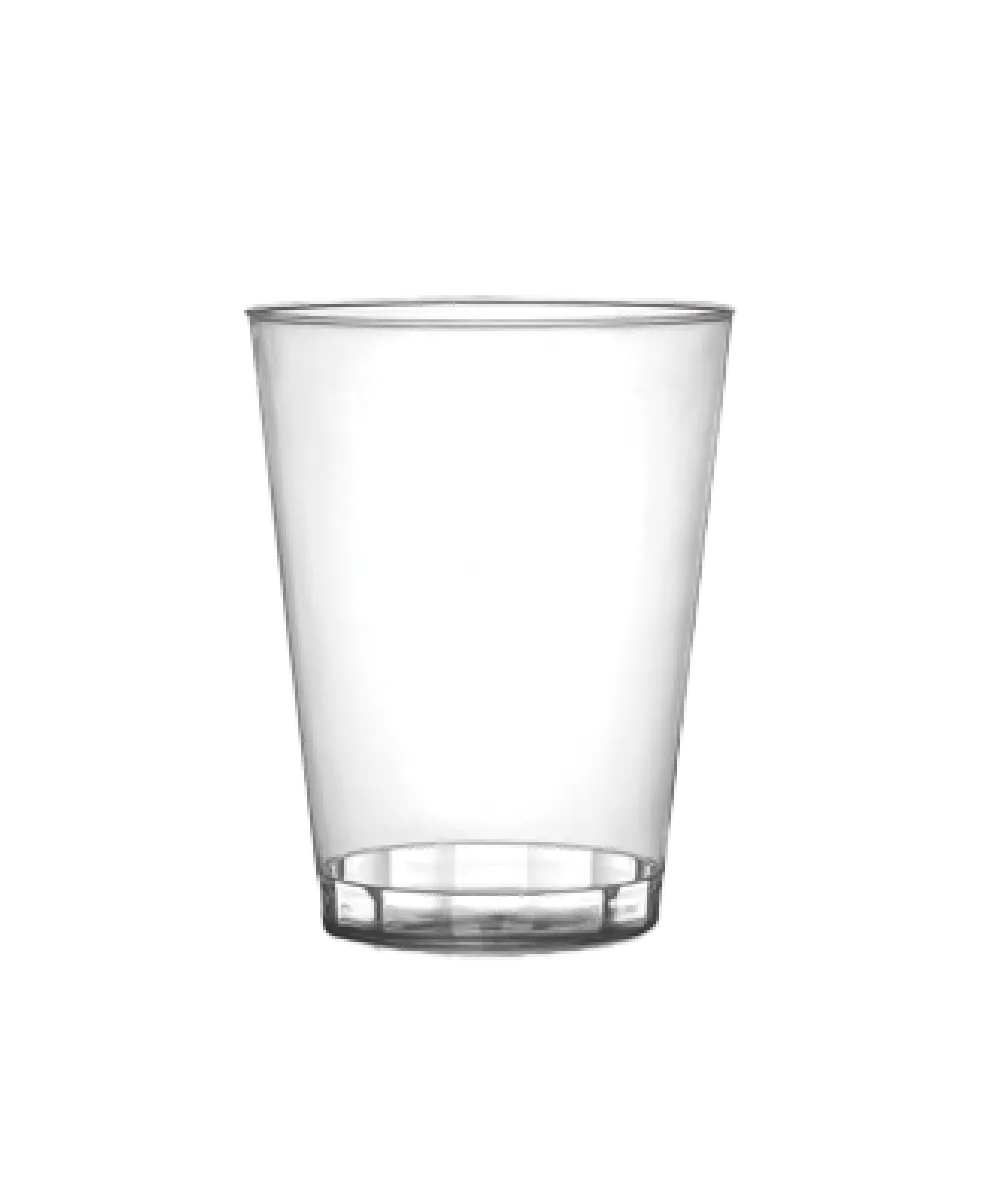 CATERING SHOT GLASS 2oz CLEAR PLASTIC SQUARE FINELINE - 2500/CASE