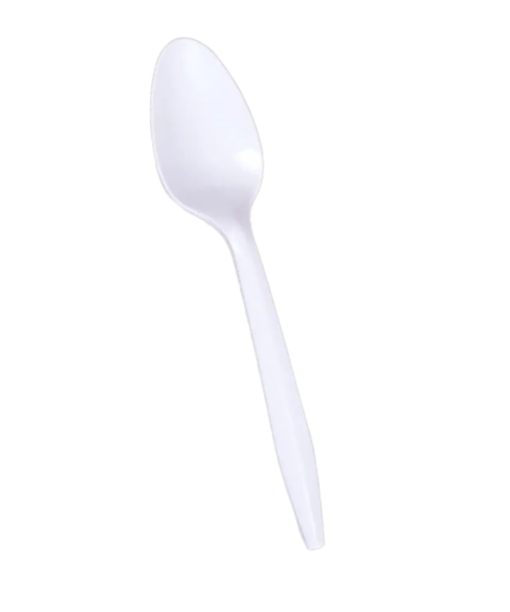 TEA SPOON MEDIUM WEIGHT WHITE PLASTIC CUTLERY / Karat - 1000/CASE