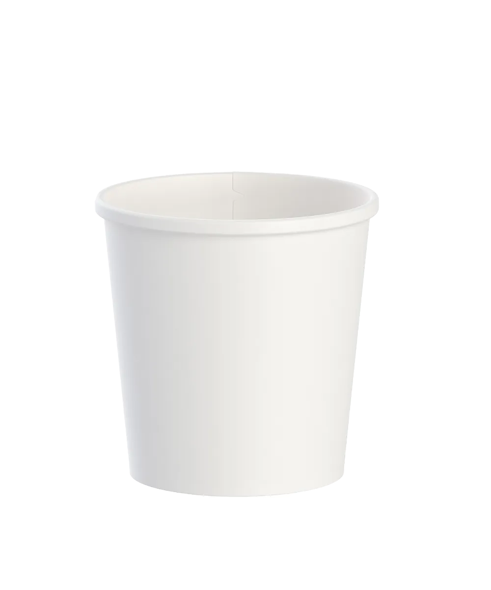 SOUP BOWL 16oz DSP DOUBLE POLY PAPER WHITE ROUND Flexstyle® RECYLABLE - 500/CASE