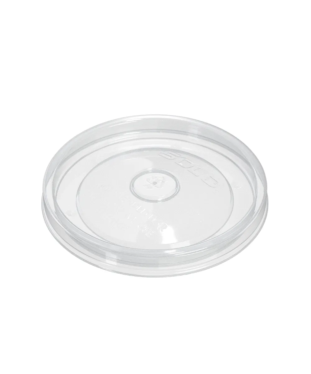 CONTAINER LID 16oz PLASTIC CLEAR VENTED RECESSED FLEXSTYLE - 500/CASE