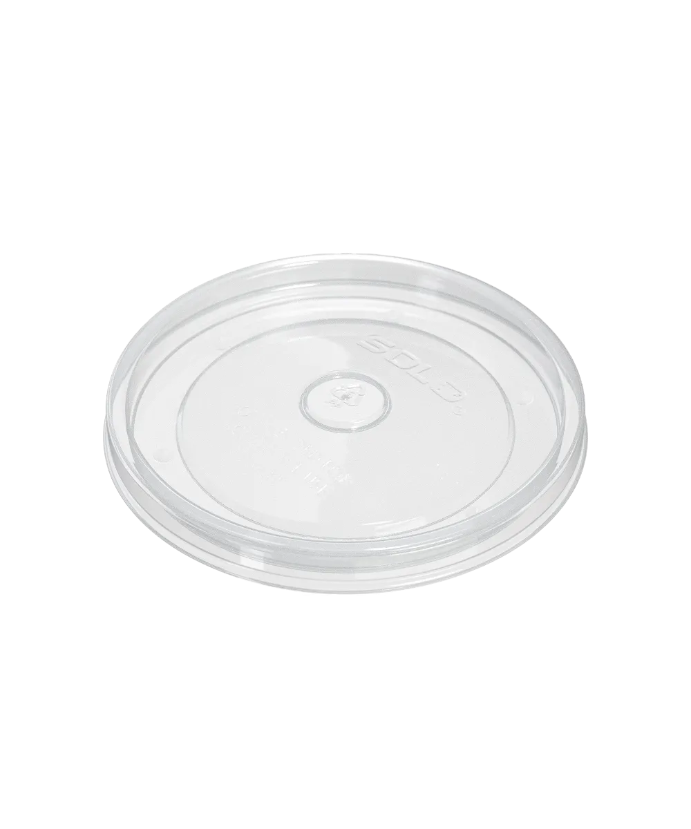 CONTAINER LID 32oz PLASTIC CLEAR VENTED RECESSED FLEXSTYLE - 1000/CASE