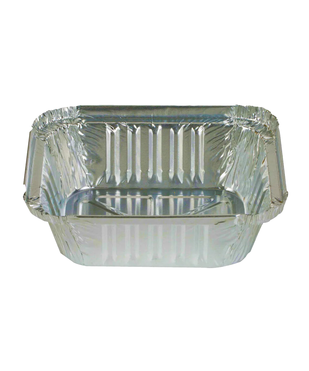 FOOD PAN 1lb OBLONG ALUMINUM TAKE-OUT RECYCLABLE - 1000/CASE