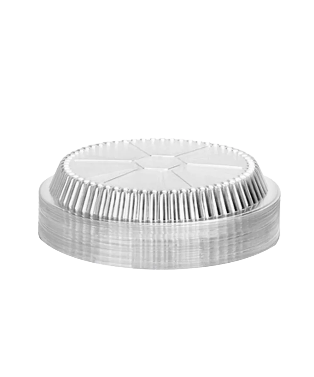 DOME LID 7″ PLASTIC CLEAR ROUND FOR TAKE-OUT ALUMINUM PAN - 500/CASE