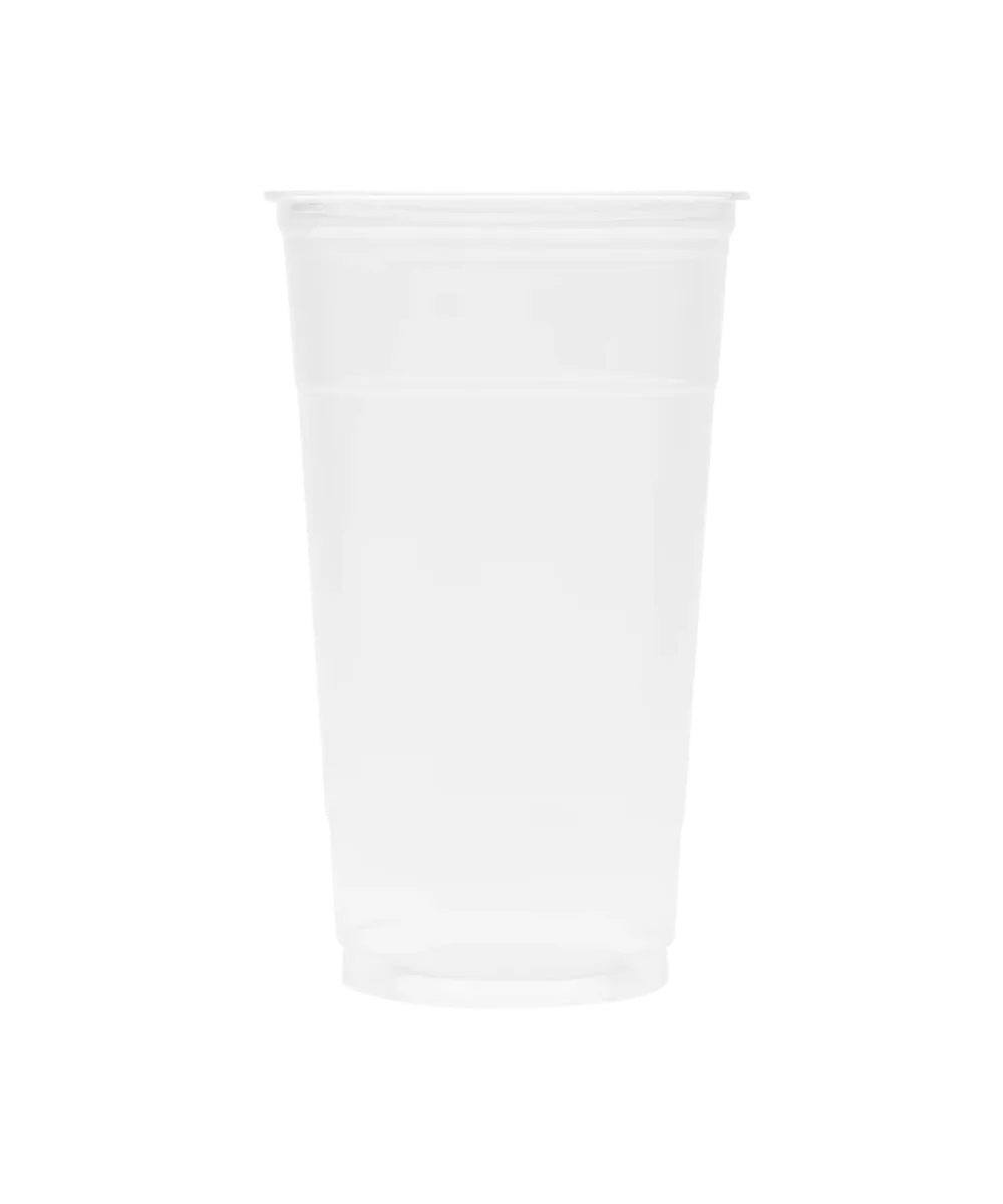 CUP 32oz PET CLEAR PLASTIC HEAVY WEIGHT U-SHAPE BOTTOM 107mm Karat COLD BEVERAGE RECYCLABLE - 300/CASE