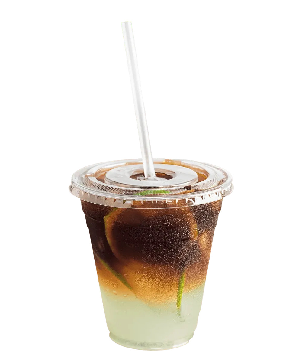 COLD CUP 12oz PET CLEAR PLASTIC ROUND 98mm Karat RECYCLABLE - 1000/CASE