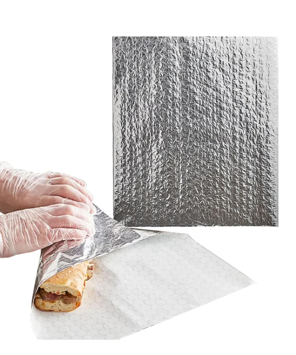 FOOD FOIL PAPER / INSULATED CUSHION ALUMINUM WRAP 14"x16" - 1000/CASE
