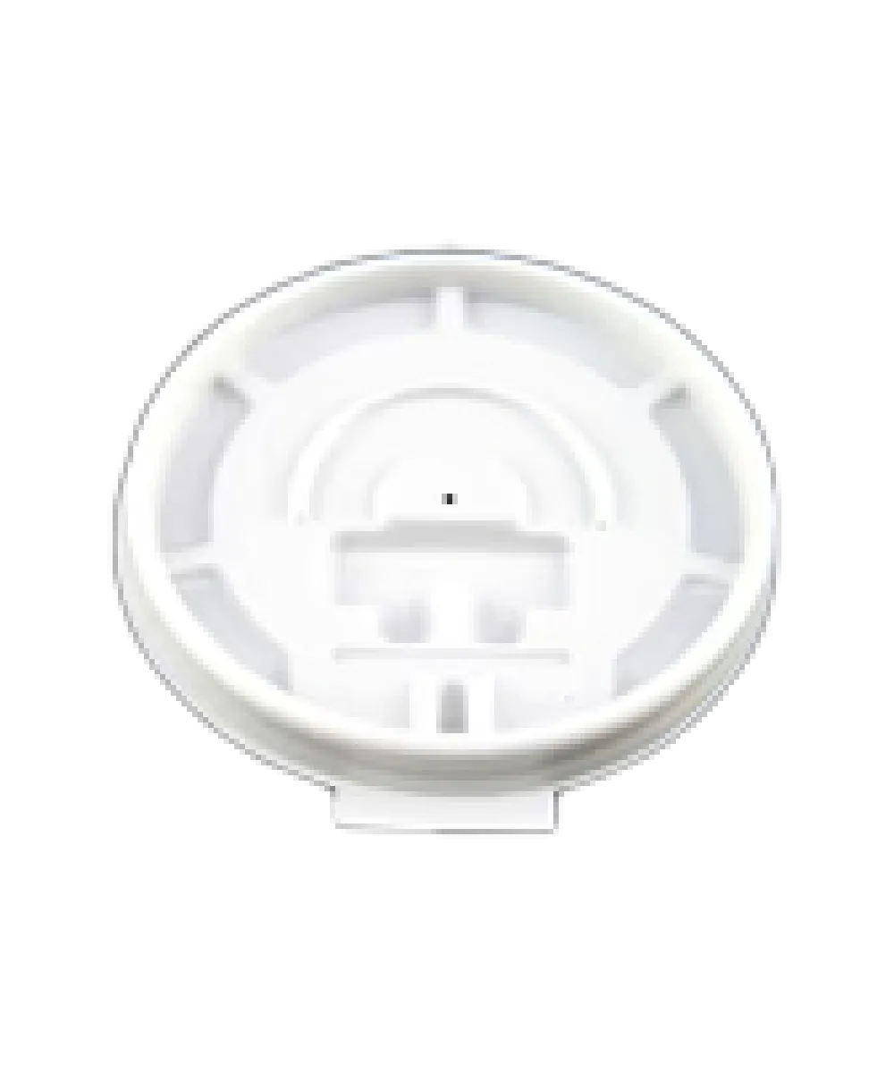 CONTAINER LID 8oz PLASTIC WHITE ROUND FLAT FOR HOT BEVERAGE - 1000/CASE