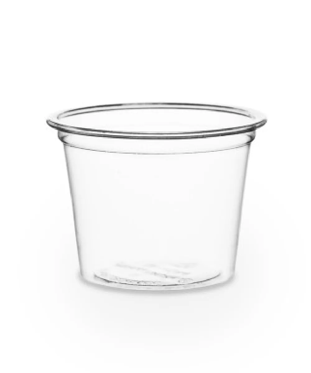 SOUFFLE / PORTION CUP 1oz CLEAR PLASTIC ROUND - 2500/CASE