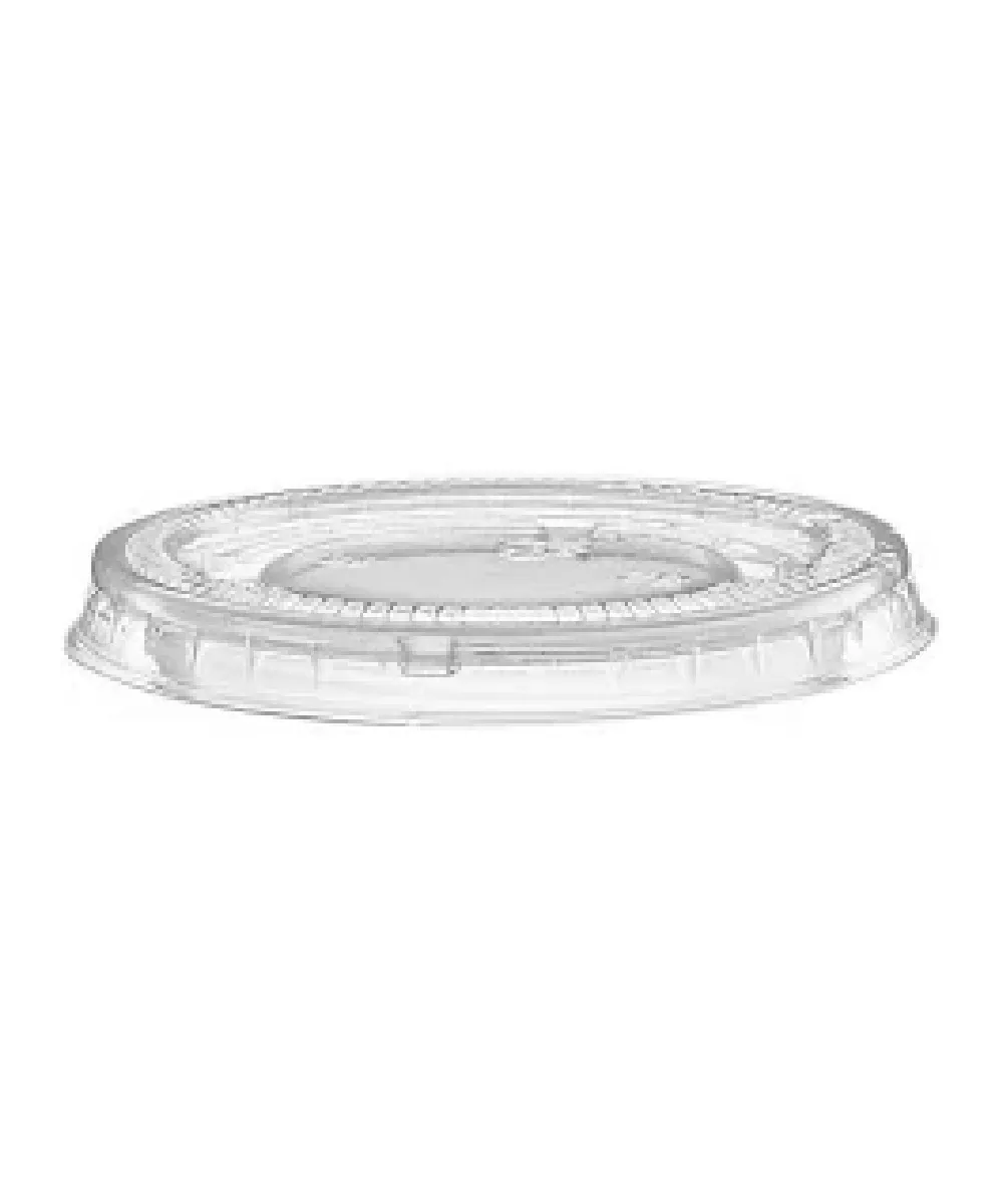 SOUFFLE /PORTION CUP LID 1oz CLEAR PLASTIC ROUND - 2500/CASE
