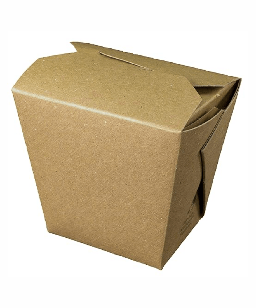 FOOD PAIL 16oz MICROWAVEABLE KRAFT PAPER FOLD-PAK - 450/CASE