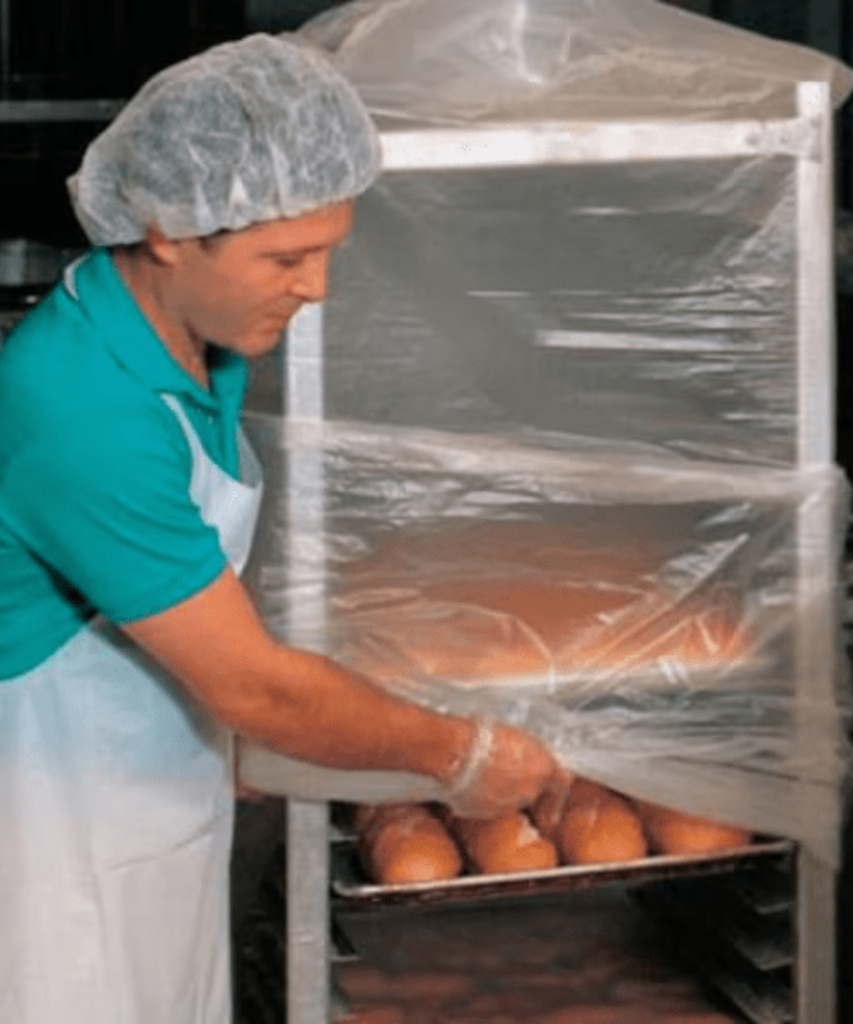 BUN PAN RACK COVER 52"x80" 0.6 mil HDPE PLASTIC CLEAR - 50/BX