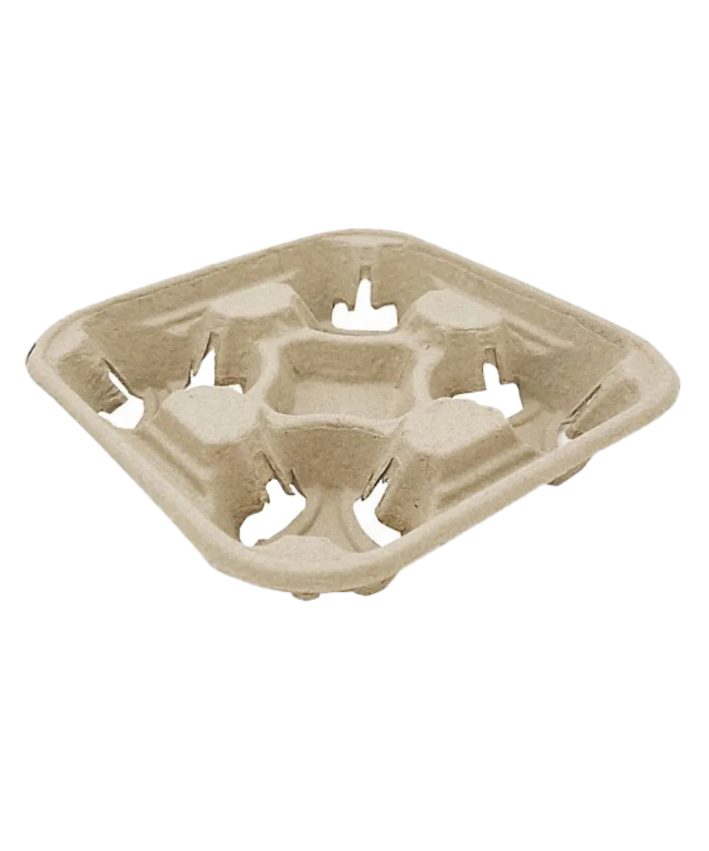 4-CUP CARRIERS FOR 8 TO 32oz CUPS HOT & COLD BEVERAGES - 300/CASE