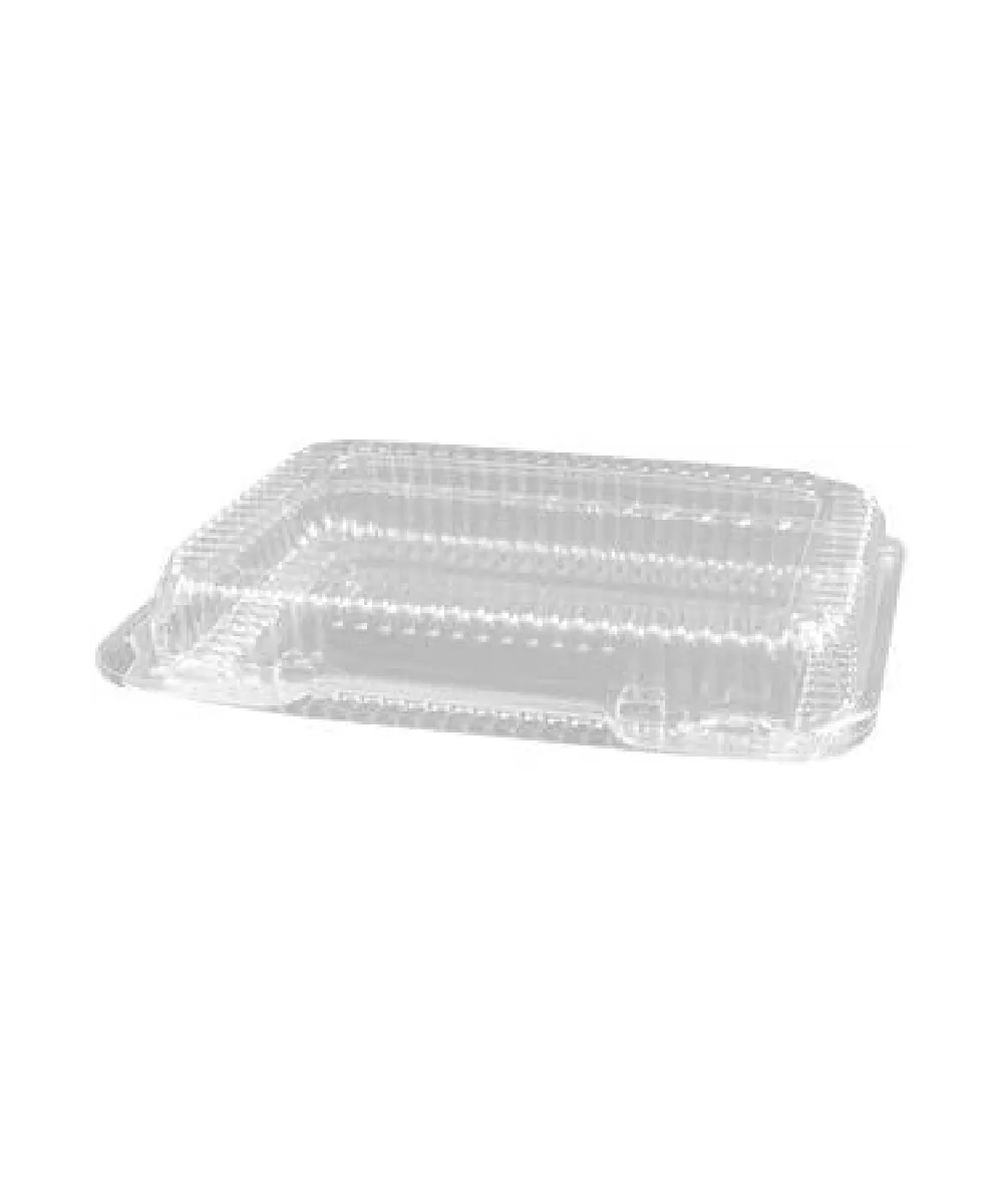 TRAY/ CONTAINER 9"x6 3/4"x2" HINGED LID PLASTIC CLEAR RECTANGULAR - 350/CASE