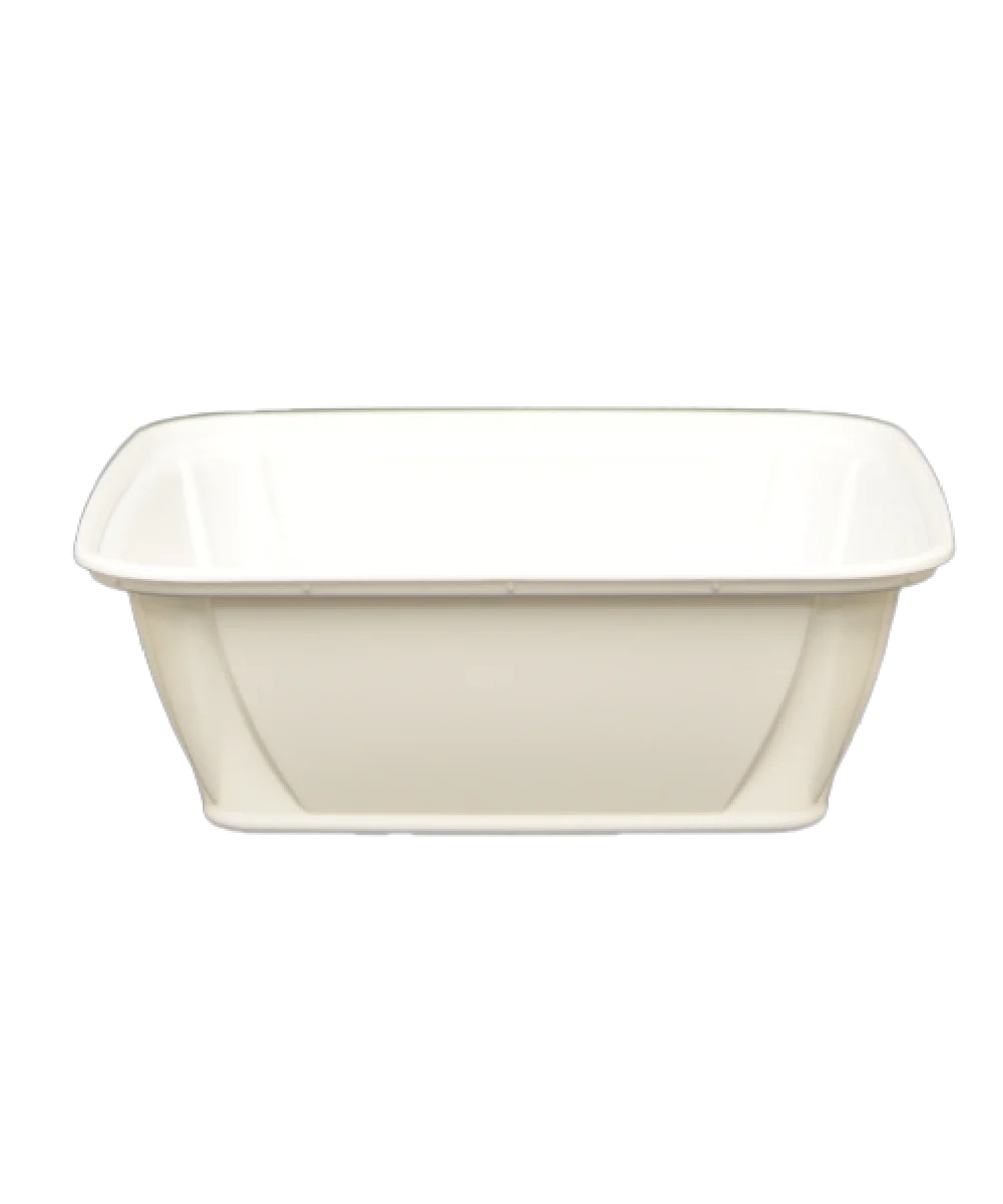 CONTAINER PLASTIC SQUARE 32oz WHITE - 240/CASE