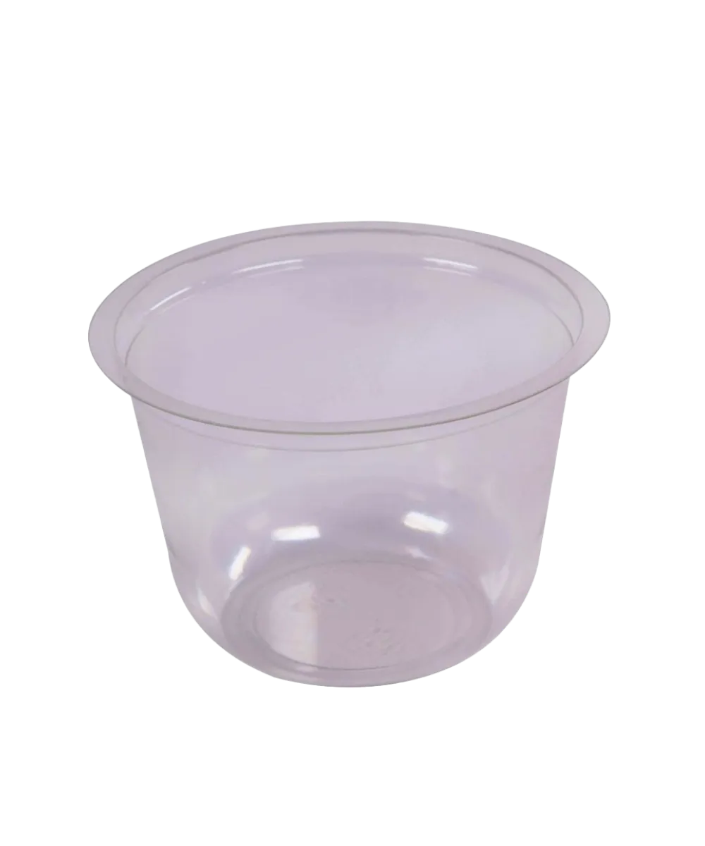 FOOD CATERING 8oz PET CLEAR ROUND DELI CONTAINER RECYCLABLE - 600/CASE
