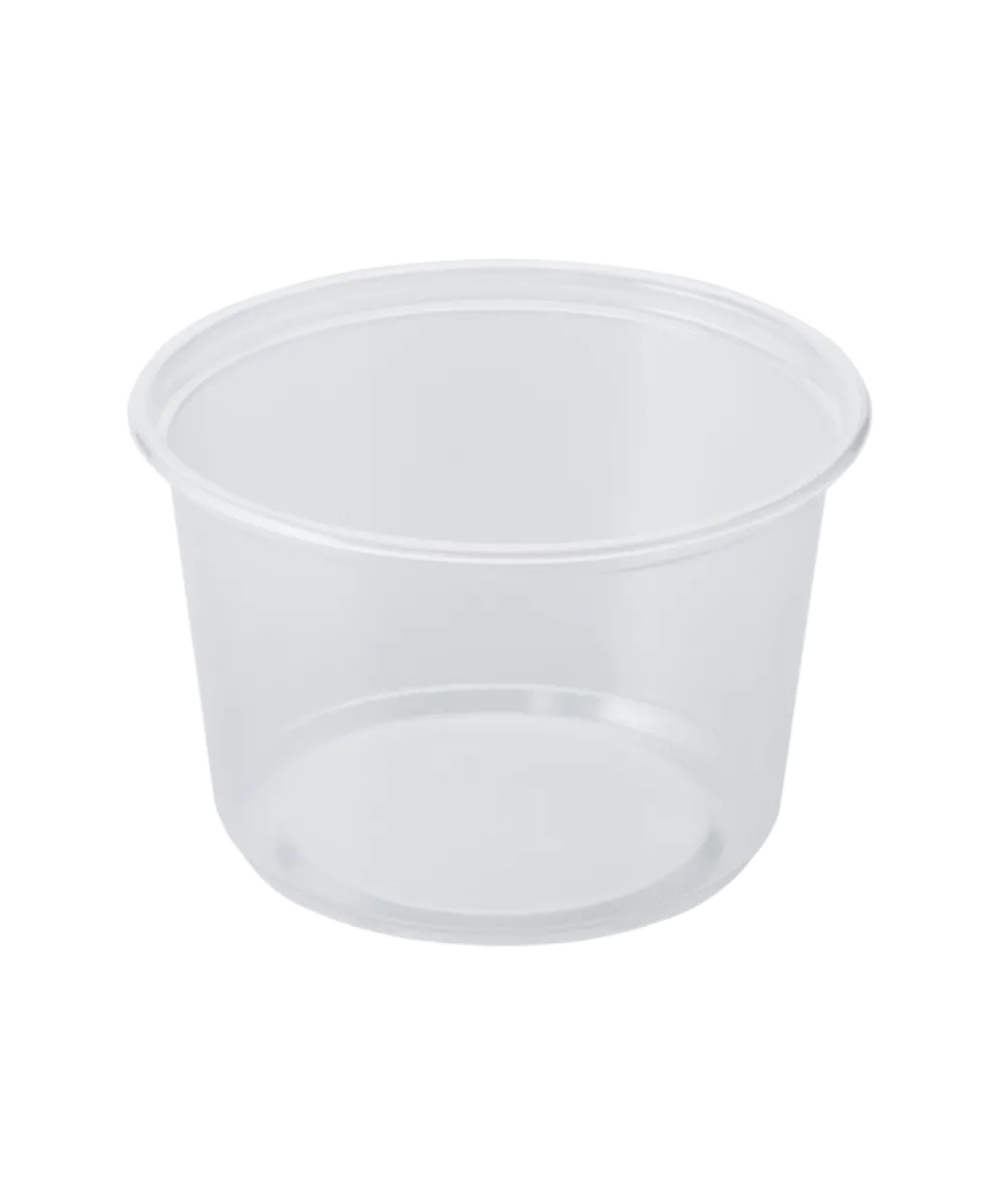DELI CONTAINER 16oz PP PLASTIC CLEAR KARAT - 500/CASE