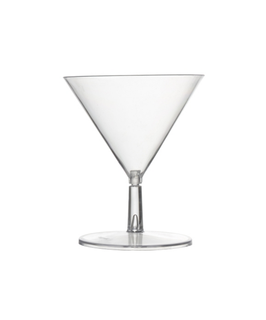CUP 2oz ROUND CLEAR PLASTIC 2-PIECE TINY TINIS MARTINI MINI - 120/CASE