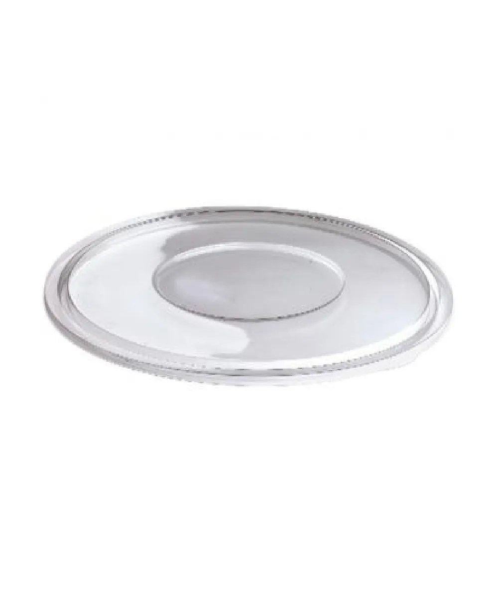 BOWL LID ROUND FLAT PLASTIC CLEAR PET FOR 32oz PLASTIC BOWL - 25/CASE