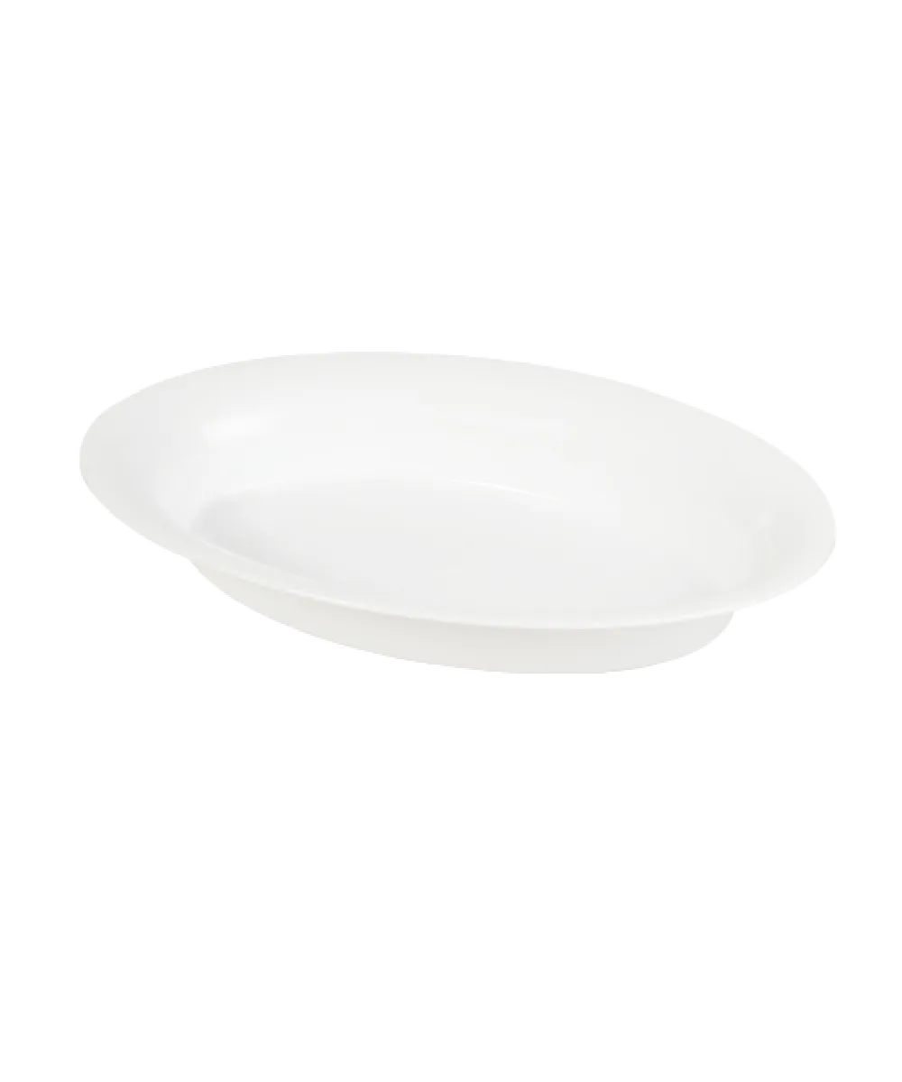 CATERING BOWL 21"X14" OVAL WHITE PLASTIC - 20/CASE