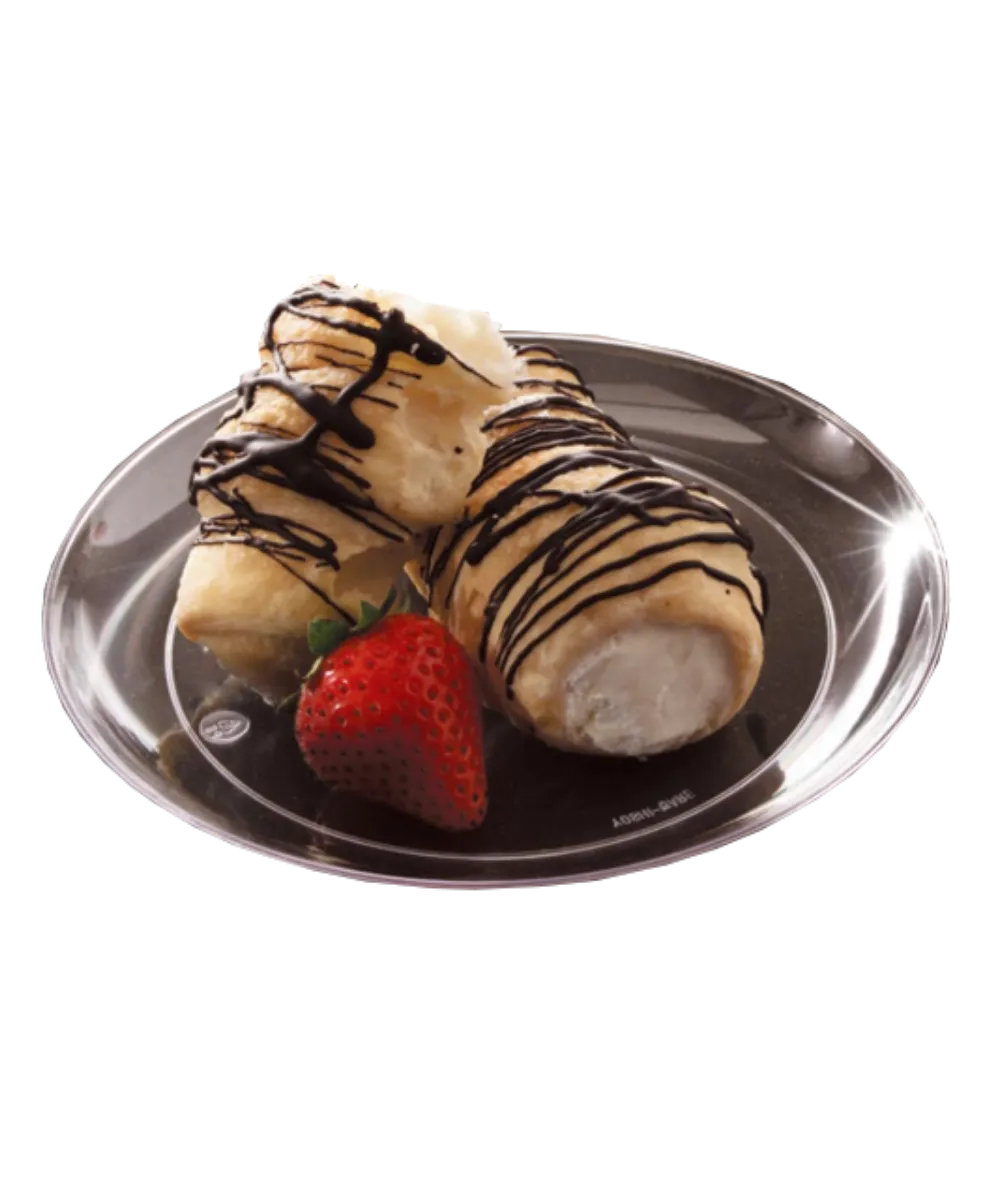 PLATE 6" CLEAR WARE FOR DESSERT PLASTIC ROUND - 500/CASE