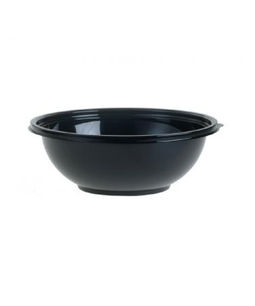 FOOD CATERING BOWL 80oz / 5lb ROUND BLACK PLASTIC - 50/CASE