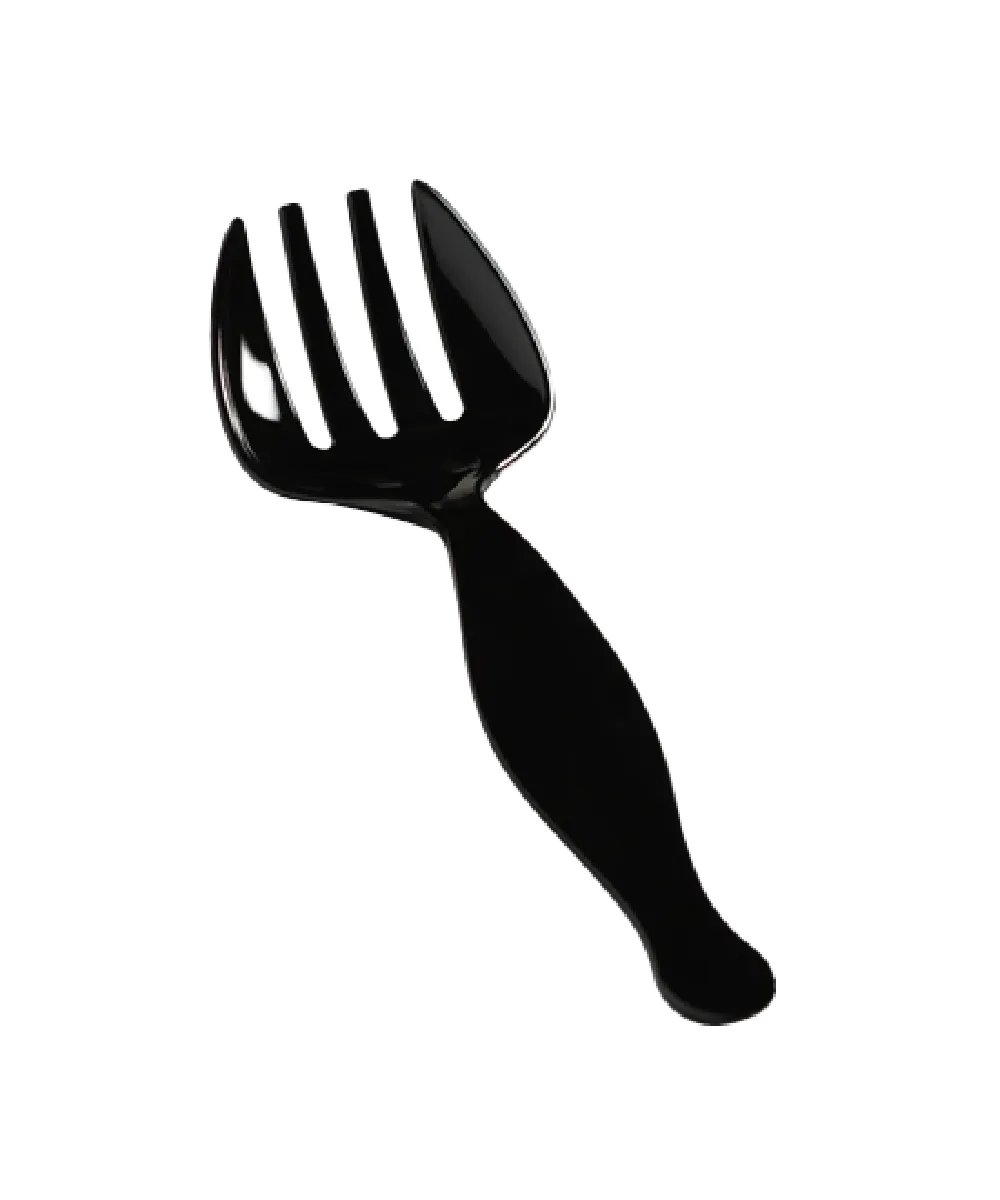 FORK 8.5" BLACK PLASTIC FOR SERVING FOOD / CATERING UTENSILS - 144/CASE