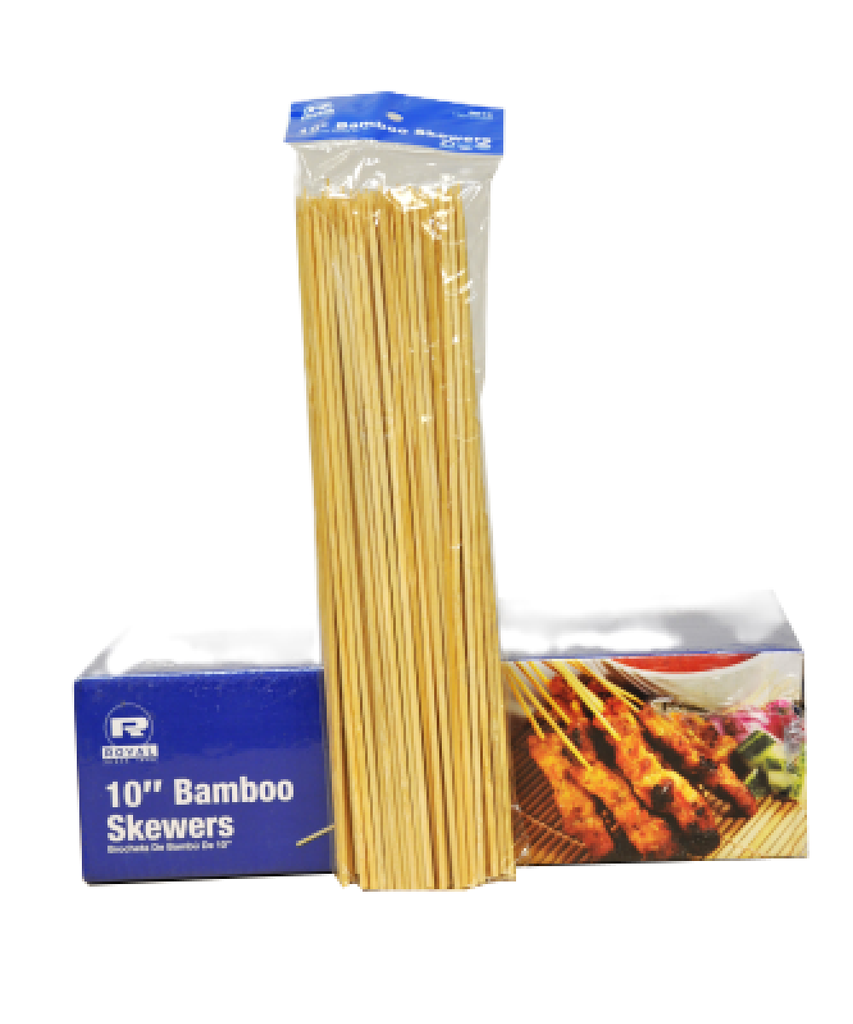 SKEWER BAMBOO 10" ROUND - 1000/BOX