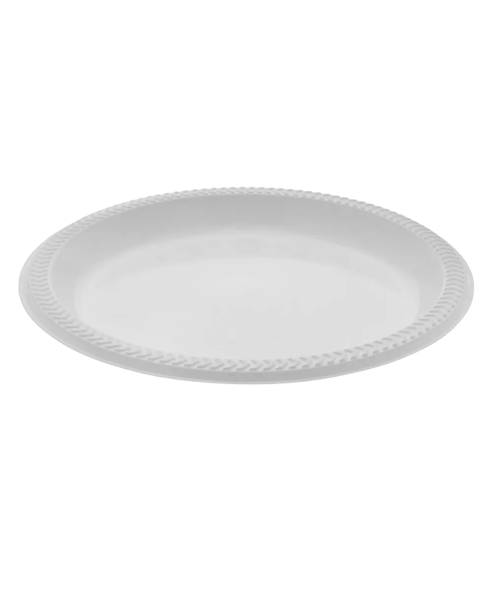 PLATE 9" PLASTIC WHITE ROUND Meadoware® Impact - 400/CASE