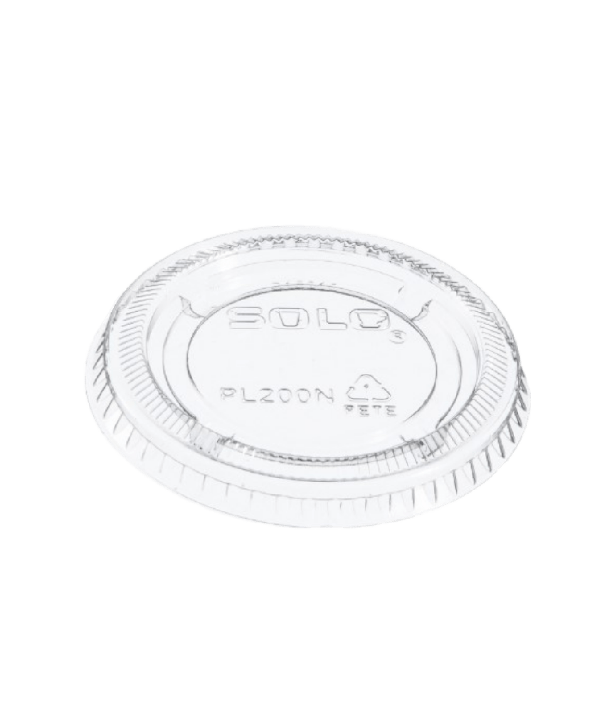 SOUFFLE /PORTION CUP LID 2oz CLEAR PLASTIC ROUND - 2500/CASE