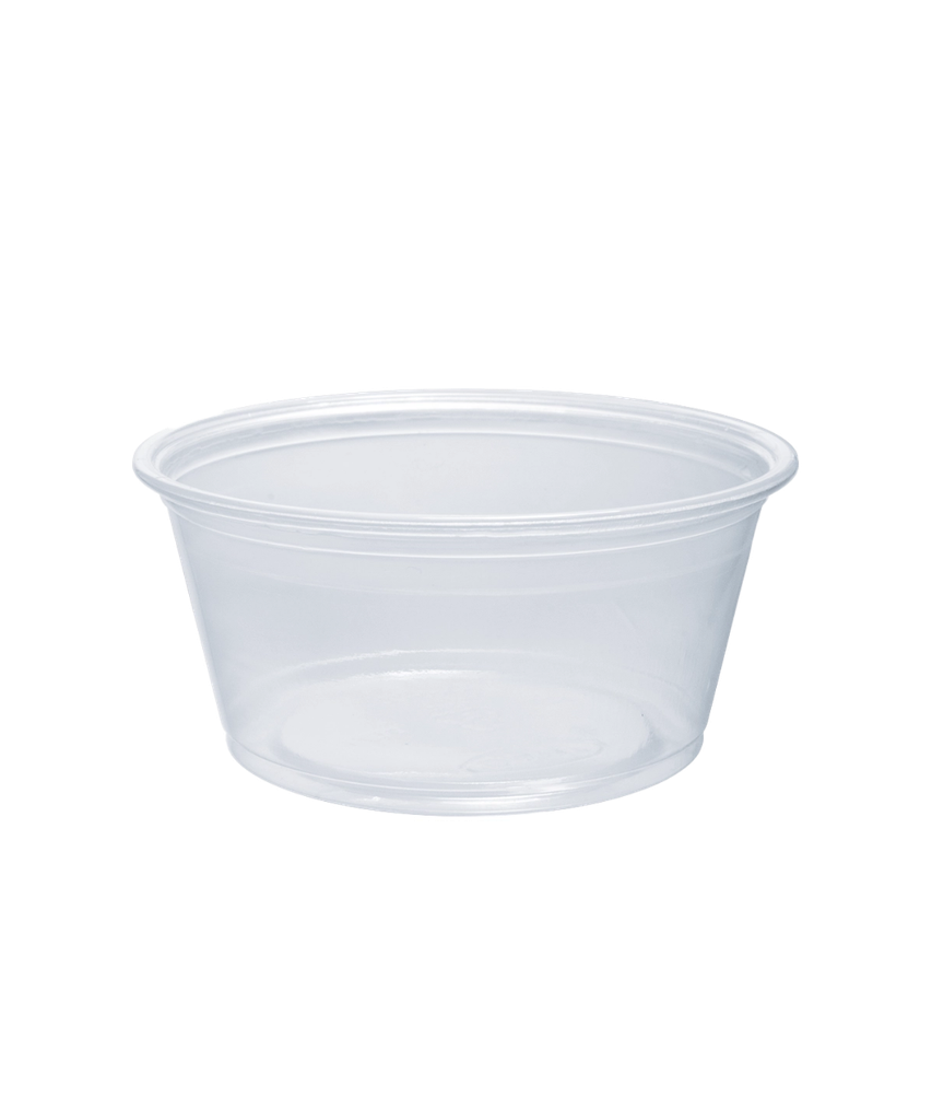 SOUFFLE / PORTION CUP 3.25oz CLEAR PLASTIC ROUND - 2500/CASE