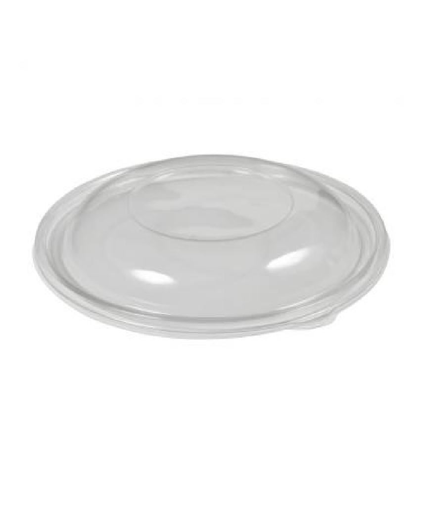 FOOD BOWL LID ROUND DOME CLEAR PLASTIC PET FOR 96oz, 160oz - 50/CASE