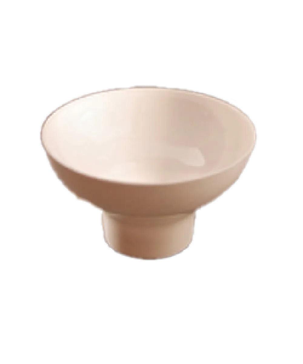 CATERING PARTY TRAY PEDESTAL DIP DISH ROUND WHITE PLASTIC  - 24/CASE