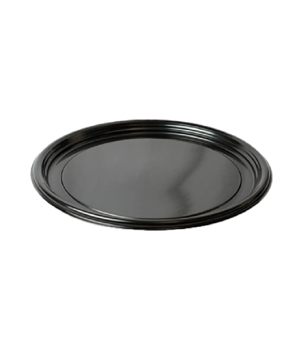 FOOD TRAY 12" ALUMINUM ROUND PLATTER RECYCLABLE - 25/CASE