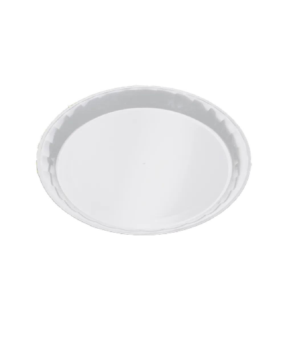 FOOD CATERING 16" ROUND CONSERVE WHITE PLASTIC PLATTER - 25/CASE