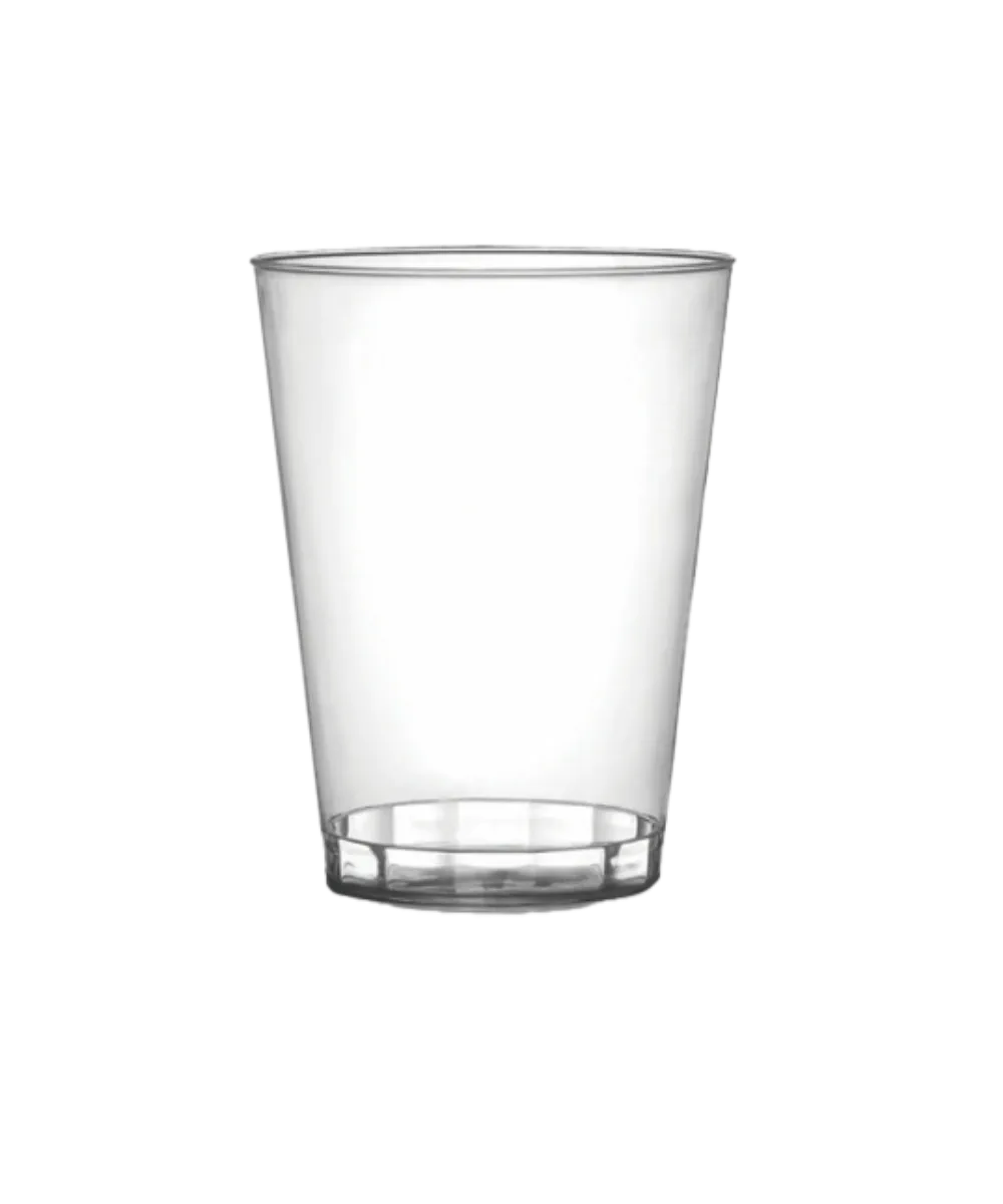 TUMBLER 10oz PLASTIC CLEAR ROUND FOR COLD BEVERAGES - 500/CASE
