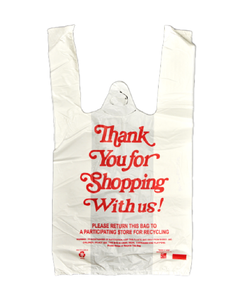 BAG PLASTIC WHITE 1/10 8"X4"X15" - 1500/CASE