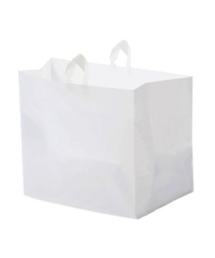 BAG FULL-TRAY WHITE PLASTIC 22"X14"X15"X14" - 100/CASE