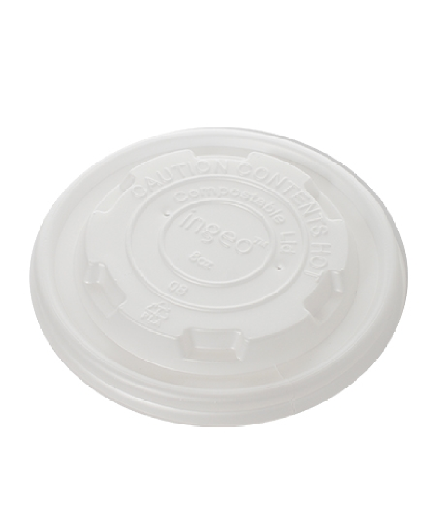 LID 8oz CPLA TRANSLUSCENT ROUND FOR FOOD CONTAINER 90MM - 1000/CASE