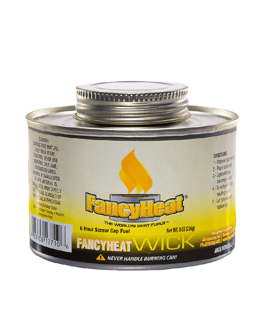 FUEL CHAFING 6HRS GLYCOL WICK FANCY HEAT  - 24/CASE